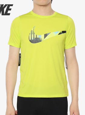 Nike/耐克正品新款 DRI-FIT 大童休闲运动短袖T恤AQ9694-100