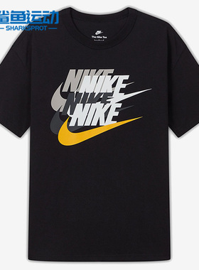 Nike/耐克正品夏季男子四勾印花运动休闲短袖T恤DV3317-010