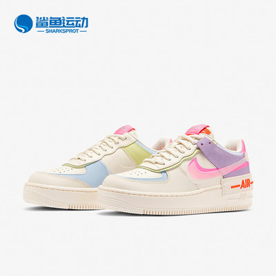 Nike/耐克正品Air Force 1女子运动拼接时尚板鞋CU3012-164