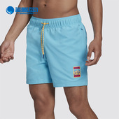 GP1124 三叶草男子简约透气休闲运动短裤 Adidas 阿迪达斯正品