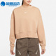 耐克正品 CRW女子针织圆领休闲卫衣 CLCTN Nike FLC DJ7666 200