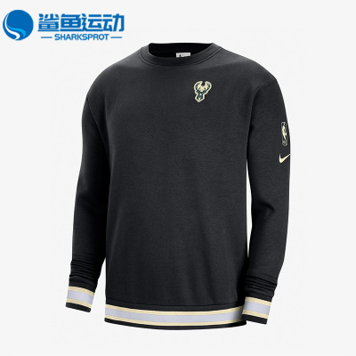 Nike/耐克正品新款密尔沃基雄鹿队男子运动套头卫衣DR2285-010