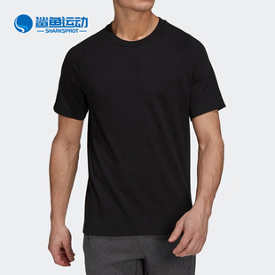 新款 Adidas 阿迪达斯正品 夏季 T恤HJ9901 男子运动训练透气宽松短袖