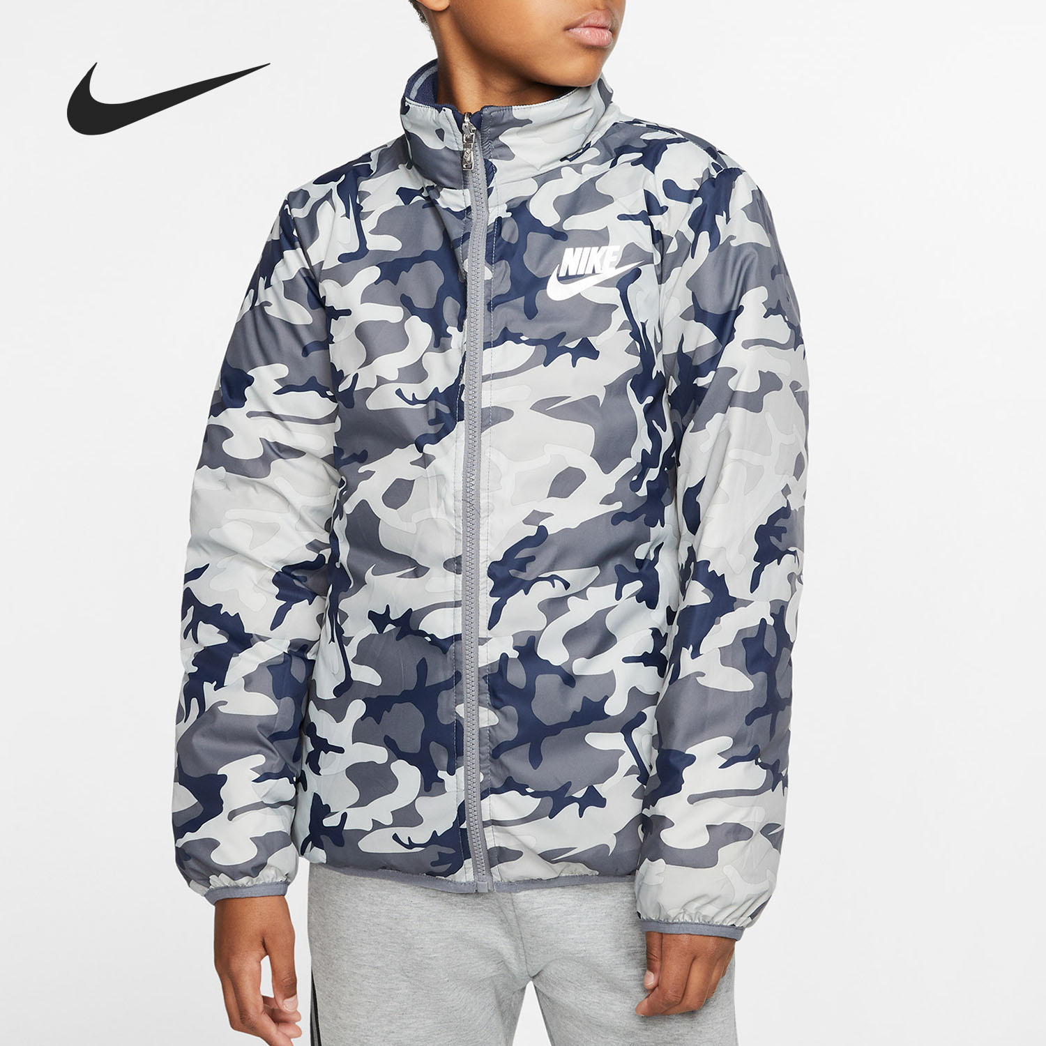 Nike/耐克正品NIKE DOWN FILL大童双面穿休闲夹克羽绒服 HA5147