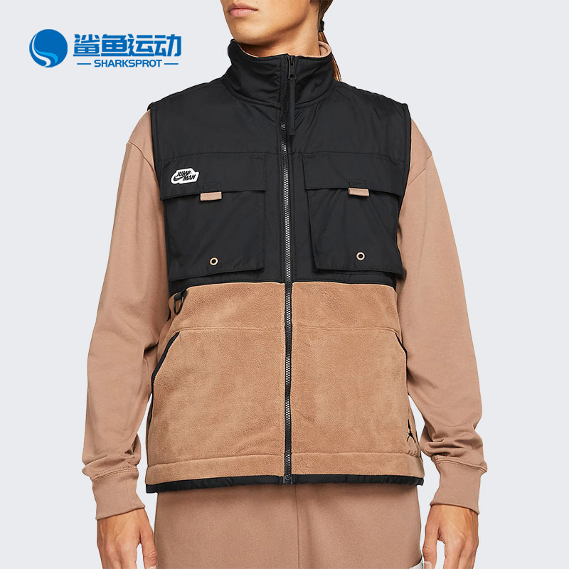 耐克男子加绒工装运动背心马甲