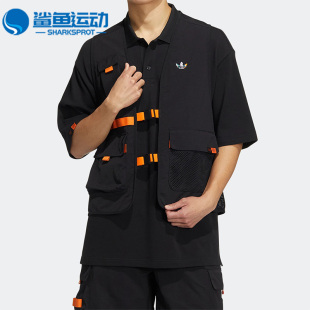 三叶草KT Adidas 夏季 风男子运动马甲HR6441 阿迪达斯正品 VEST工装