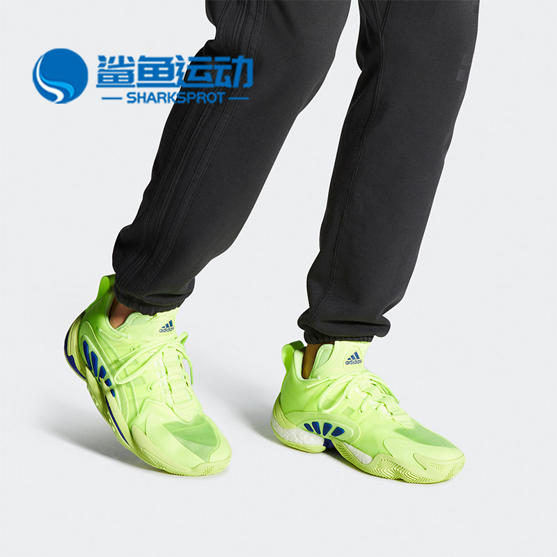 Adidas/阿迪达斯正品新款男女荧光绿天足运动篮球鞋 EE6009