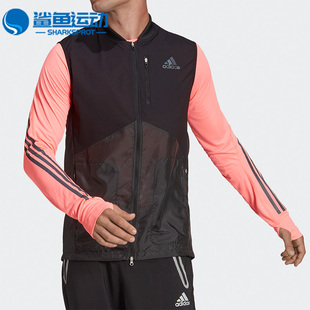 新款 秋季 男子跑步运动休闲马甲H59942 阿迪达斯正品 Adidas