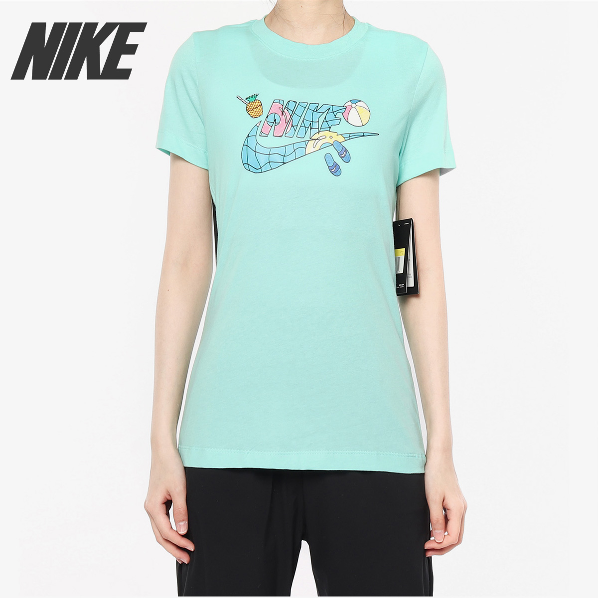 Nike/耐克正品 W NSW TEE SU FUN 3 女子休闲印花短袖T恤CI1130