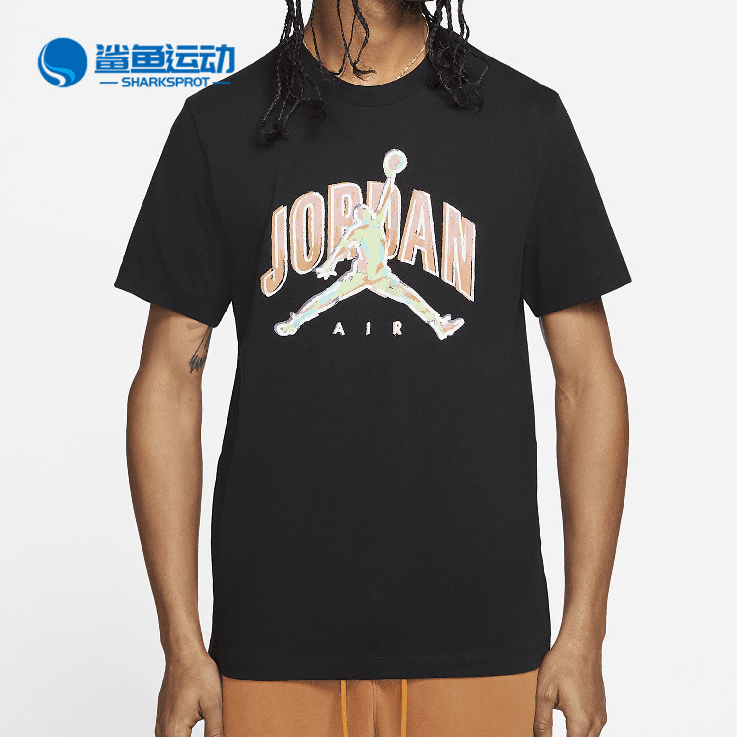 Nike/耐克正品 AIR JORDAN 夏季男子休闲短袖T恤 CZ8384-010图片