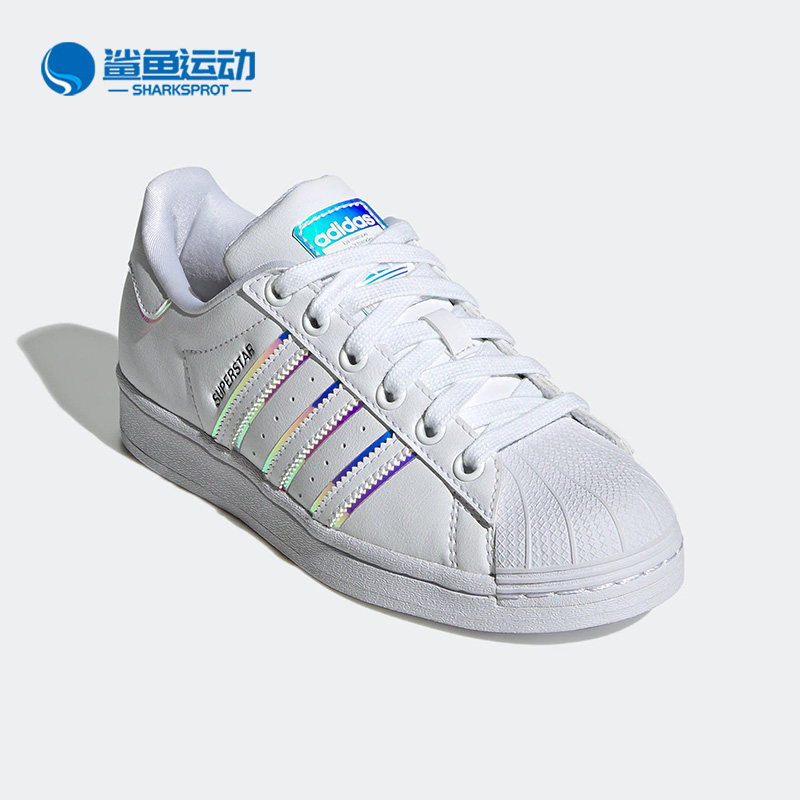 阿迪达斯大童贝壳头板鞋