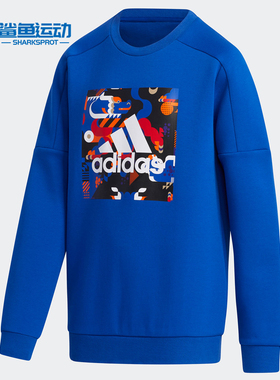Adidas/阿迪达斯正品 春季新款大童装训练运动套头卫衣 GP0543