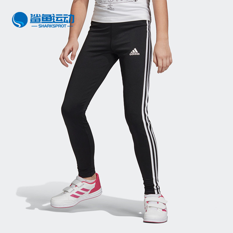 adidas/阿迪达斯正品yg tr eq 3s l t女大童休闲运动紧身裤dv2755