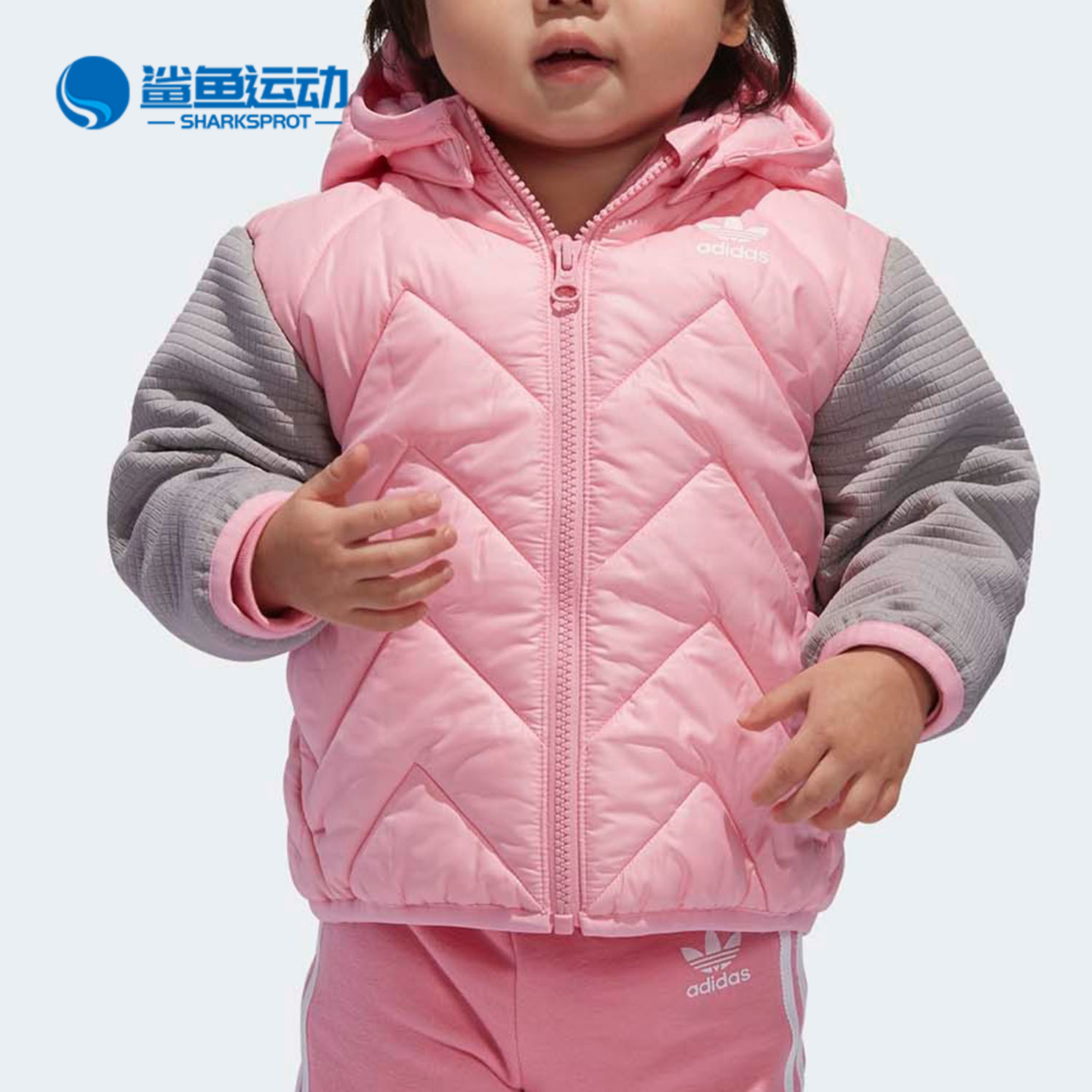 阿迪达斯儿童运动棉服D96076