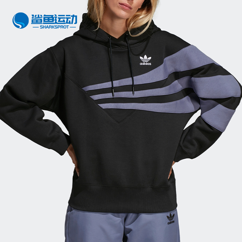 Adidas/阿迪达斯正品19春季三叶草 HOODIE 女子卫衣套头衫 DU8473