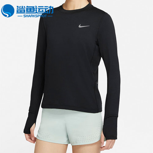 Nike/耐克正品休闲女子运动跑步透气圆领长袖T恤上衣 CU3278-010