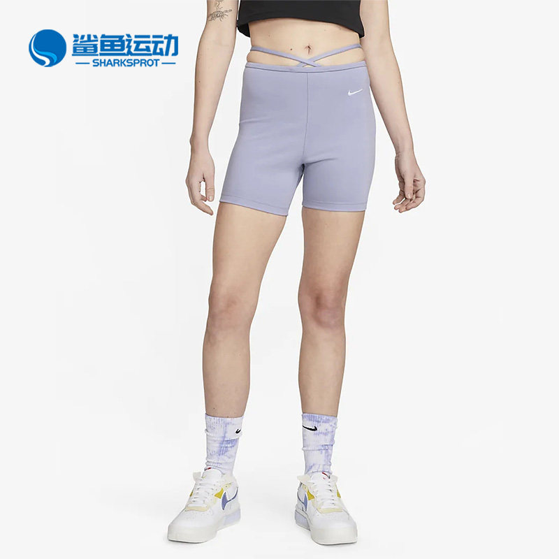 Nike/耐克正品夏季女子紧身高腰骑行运动休闲健身短裤DV7929-519
