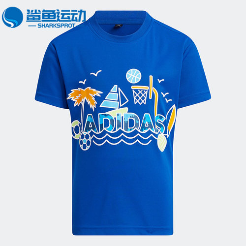 阿迪达斯儿童运动短袖HE0050
