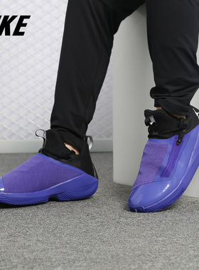 Nike/耐克正品AJ 男子低帮涂鸦运动气垫缓震威少耐磨篮球鞋AQ0394