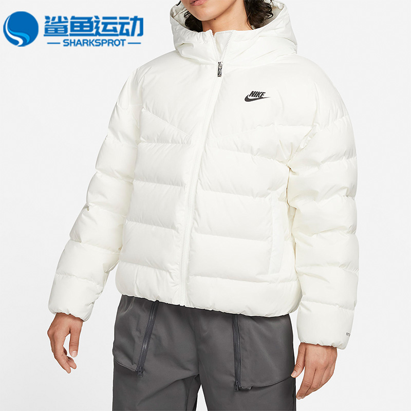 Nike/耐克正品冬季新款女子运动保暖连帽防风羽绒服 DQ5904-133