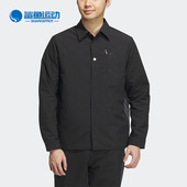 外套IK3707 三叶草男子简约休闲翻领衬衫 Adidas 阿迪达斯正品
