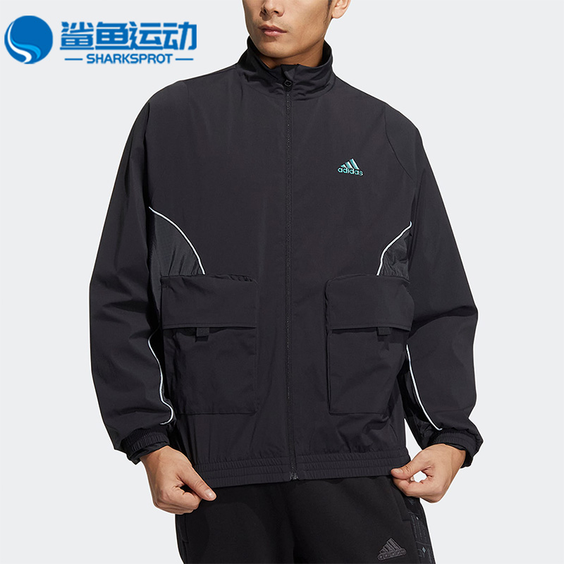 Adidas/阿迪达斯正品秋季男简约健身运动透气跑步外套 HM5144