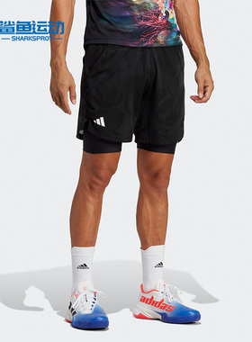 Adidas/阿迪达斯正品新款男子透气休闲运动训练短裤HT7218