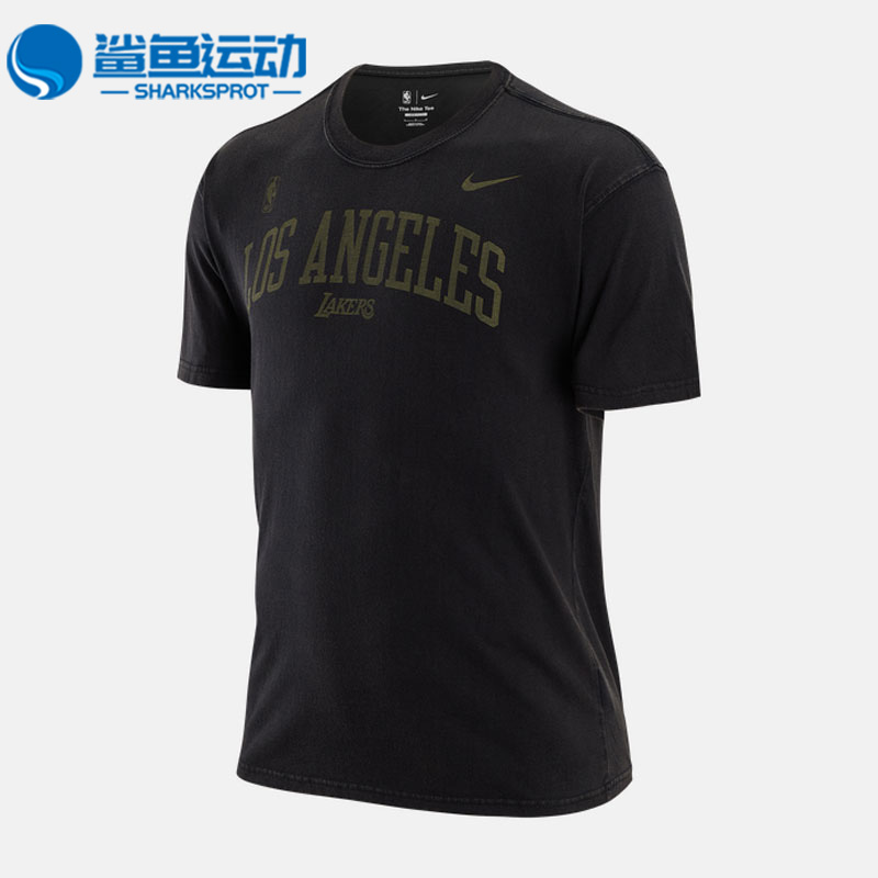 Nike/耐克正品洛杉矶湖人队COURTSIDE 男子舒适短袖DR6323-010