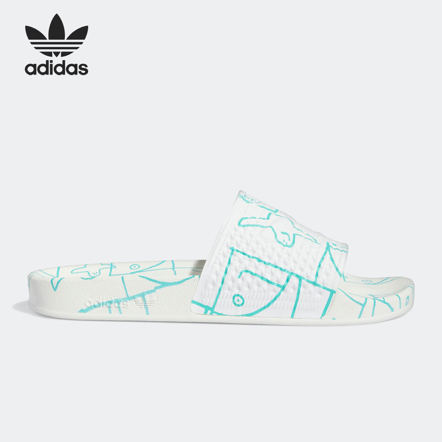 Adidas/阿迪达斯正品三叶草SHMOOFOIL SLIDE 男女拖鞋 GW3161