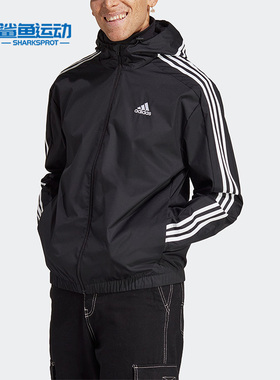Adidas/阿迪达斯正品M 3S WB RIPSTOP男子连帽夹克外套IB0384