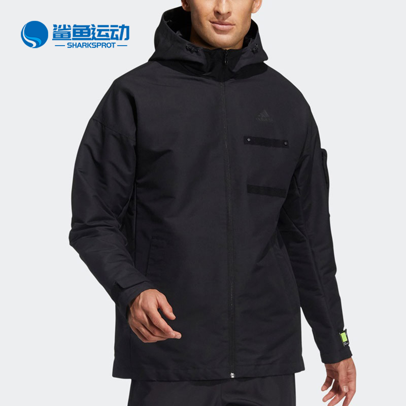 Adidas男子训练连帽夹克外套