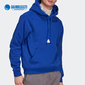 Adidas HN1953 男子舒适加绒套头运动休闲卫衣 阿迪达斯正品 秋新款