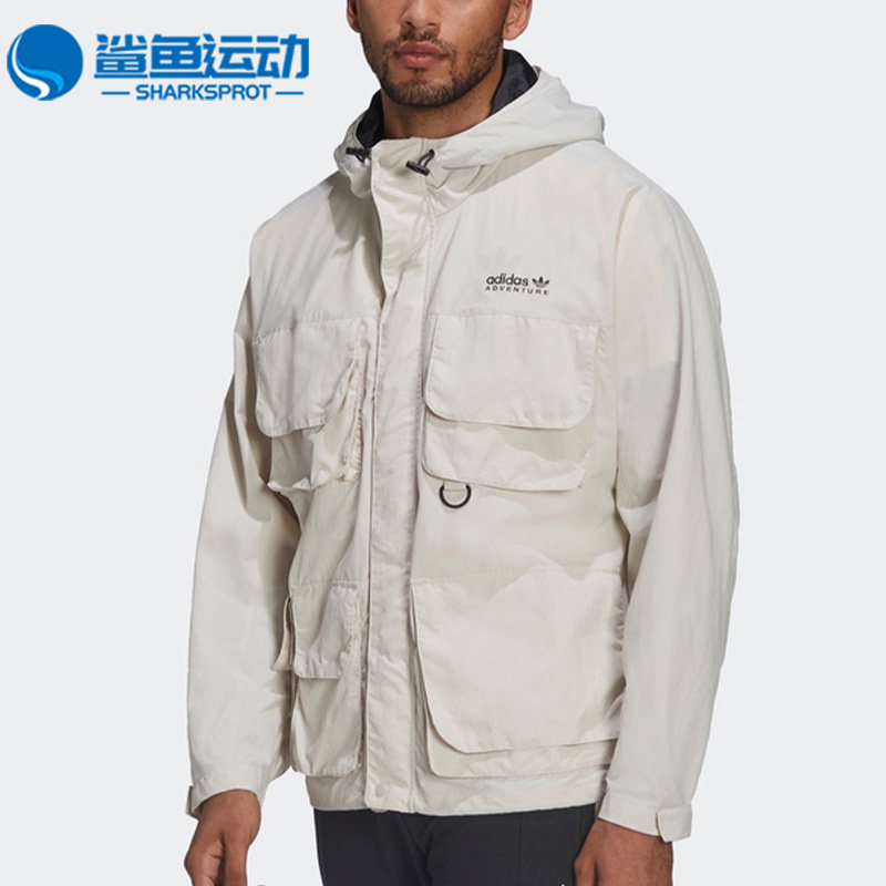 Adidas/阿迪达斯正品三叶草多口袋工装男子运动夹克 HF4794