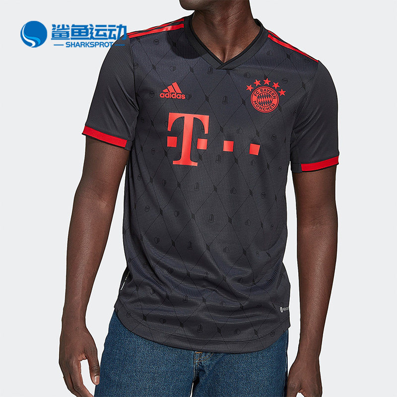 Adidas/阿迪达斯正品FCB 3 AU JSY 拜仁慕尼黑足球透气短袖H39910