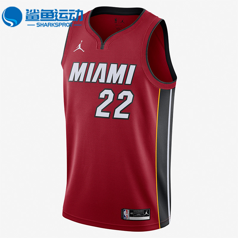 Nike/耐克正品JORDAN迈阿密热火队男子运动篮球球衣CV9483-611