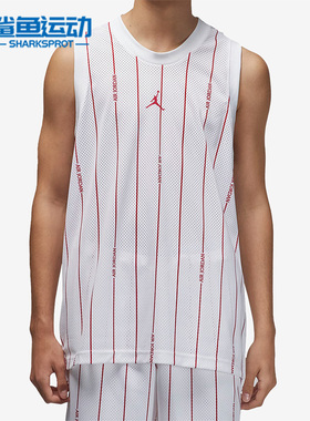 Nike/耐克正品Jordan男子条纹透气男子无袖运动休闲T恤DM1381-010