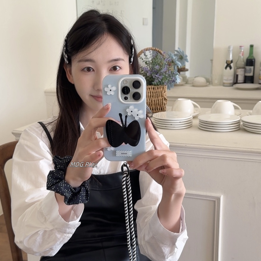 韩系小众简约清新少女手机壳