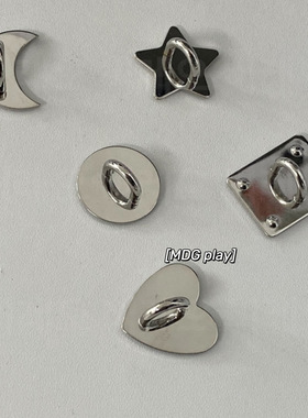 爱心粘钩金属吊坠挂件手机壳diy挂饰配件无痕强力胶贴