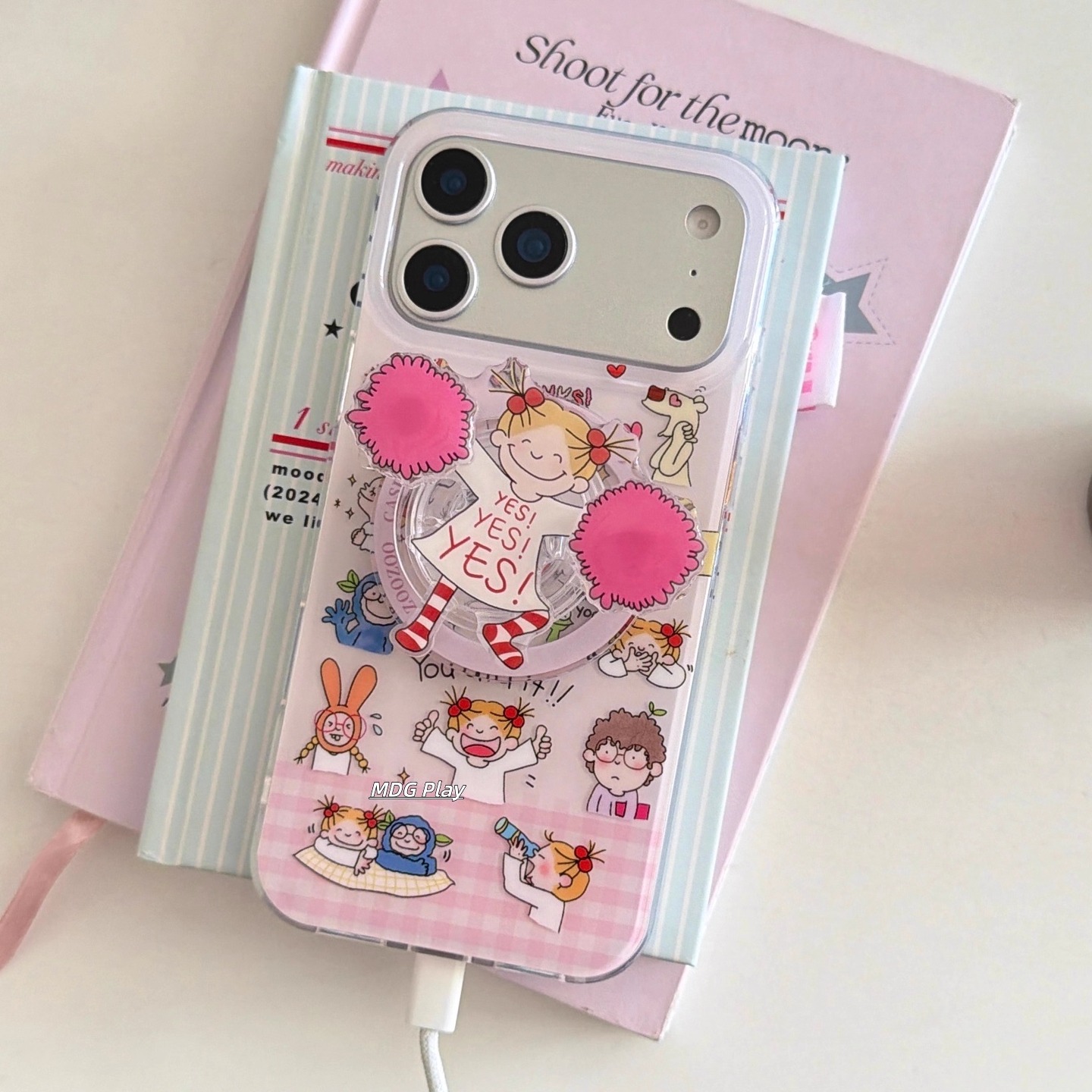 啦啦队手机壳coco酱女孩苹果趣味