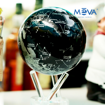 摆设美国书房玄关自转地球仪