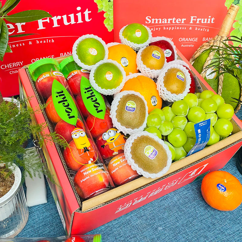 顺丰包邮8斤混合新鲜水果组合进口苹果混搭果篮礼盒高端团购送礼