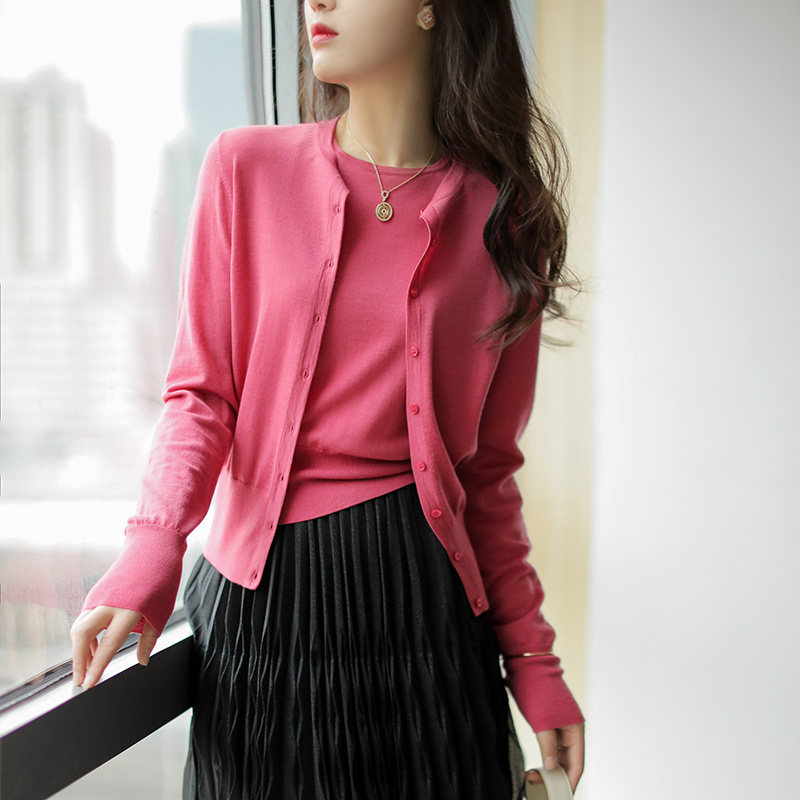 sorrytin扬子纱线w贸订单优雅经典羊毛针织两件套套头衫 针织背心