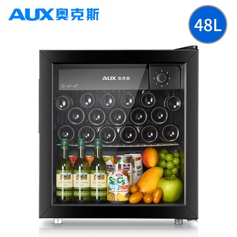 奥克斯冰吧家用办公室小型单门小冰箱酒店饮料保鲜茶叶红酒冷藏柜
