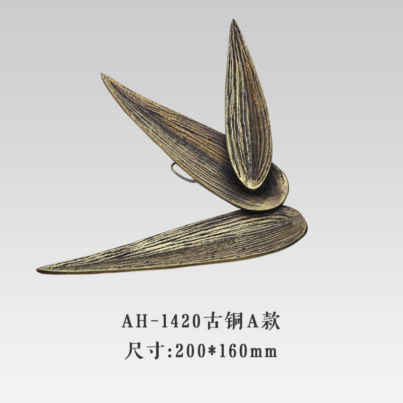 银杏叶金属壁饰壁挂墙面装饰挂饰墙上装饰品现代中式酒店会所竹叶|msdalam kategori Aksesori rumah, mural - dari Buy2taobao.com untuk memberikan perkhidmatan ejen Taobao profesional membeli