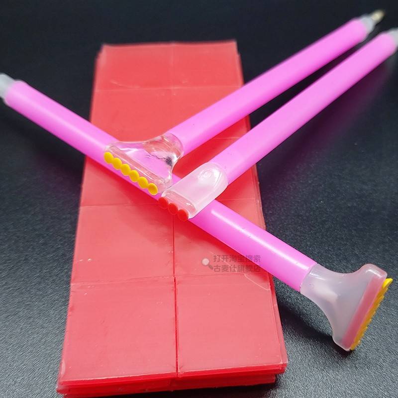 钻石画新款塑料螺纹点钻笔 笔头胶泥5D点钻头DIY钻石绣工具套装