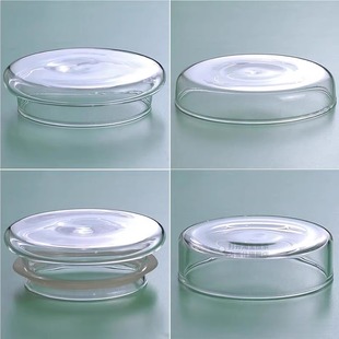 平盖凉水壶盖子高硼硅耐热玻璃盖子茶杯配件壶盖子茶道零配壶平盖