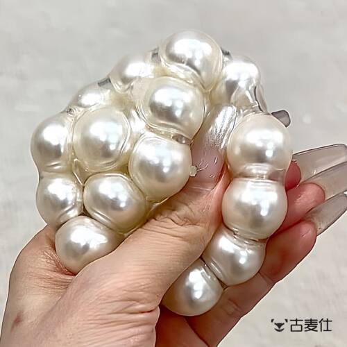 大珍珠！珍珠吵吵球squishies解压玩具创意爆爆珠慢回弹发泄神器
