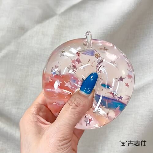 超解压！星星苹果捏捏乐squishy手作球解压玩具薄皮可塑发泄神器