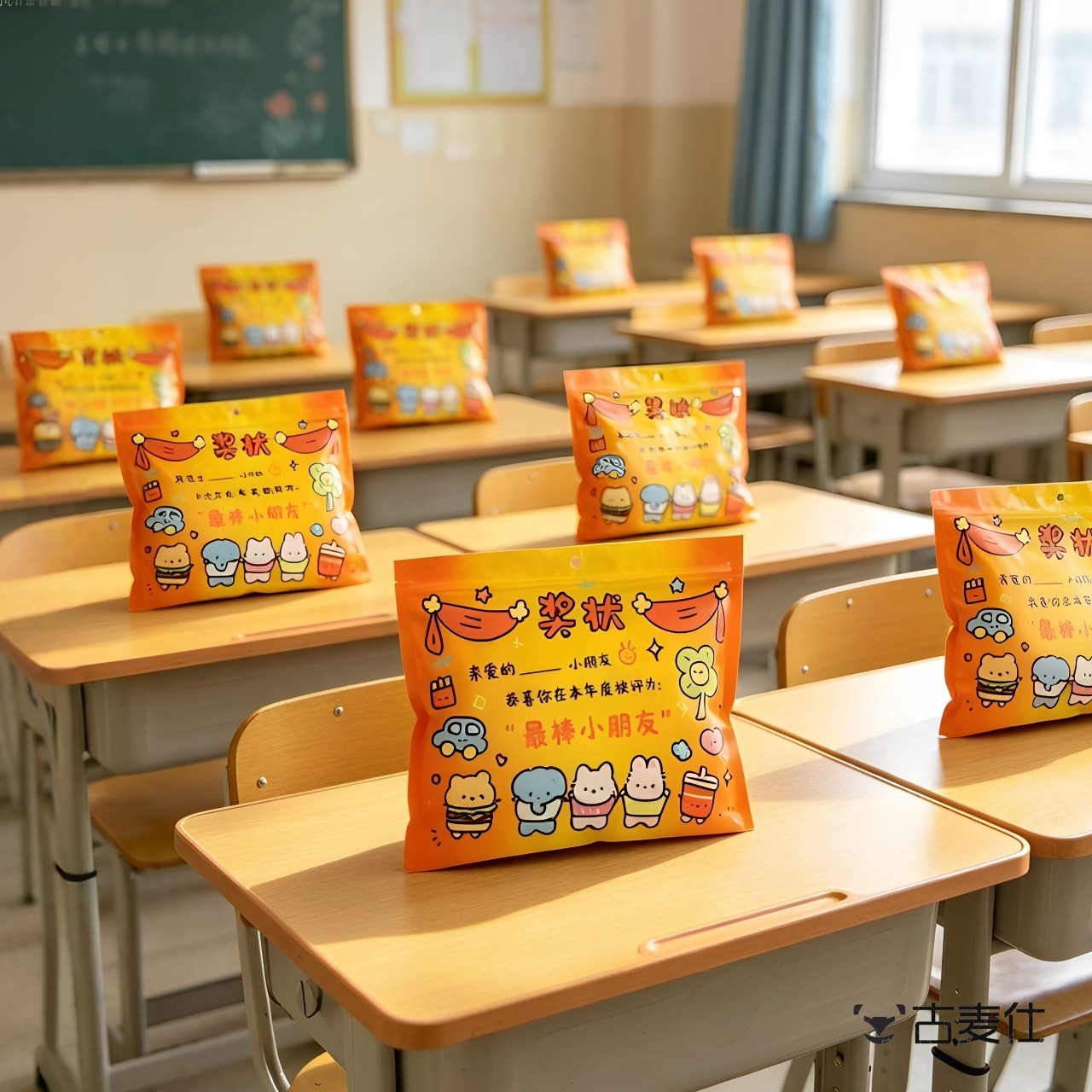 【年度好宝宝】奖状六一儿童节礼品袋可写名字糖果包装袋毕业礼物