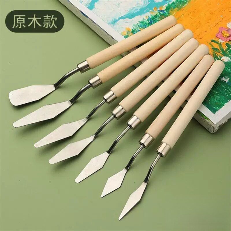 蛋糕抹刀翻糖工具韩式裱花豆沙奶油霜粘土刮刀画调色刀5件套奶油